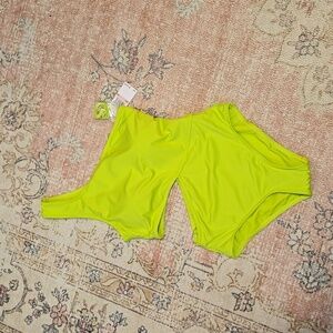 Michael Kors Lime One Shoulder Full Coverage One Piece Swimsuit - Size 10